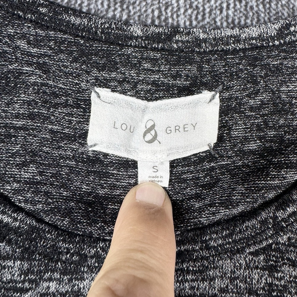 Lou & Grey Womens Size Small Dress Gray Heathered Drawstring Waist‎ Casual Comfy - Picture 6 of 11